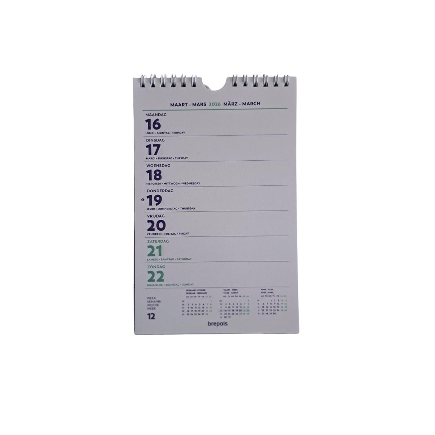 Brepols Wandwochenkalender Fantasy 2026
