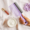 Tangle Teezer Throhrer Teezer Weit Zahnkamm für lockiges Haar lila