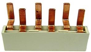 Kamrail 2 Phasen 10pol. 2x17,8mm 8x9mm gebogen weiß - 4000320