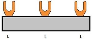 Kamrail 3 Phasen 12pol. 4x17,8mm 8x9mm gebogen weiß - 4000330