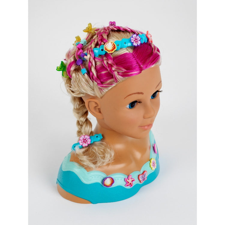 Kleine Kappe mit Kopf Prinzessin Coralie (Blondblau)