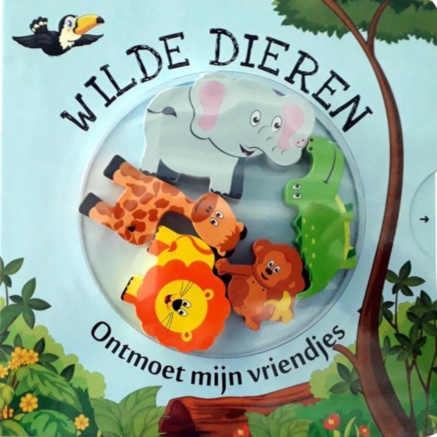 Kartonbuch treffen meine Freunde wilde Tiere