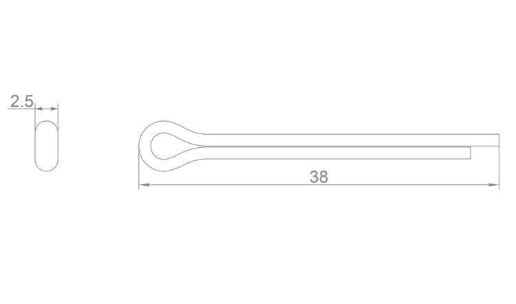 Katana-Splinte für Shimano Sram Avid-Scheibenbeläge (2 Stück)