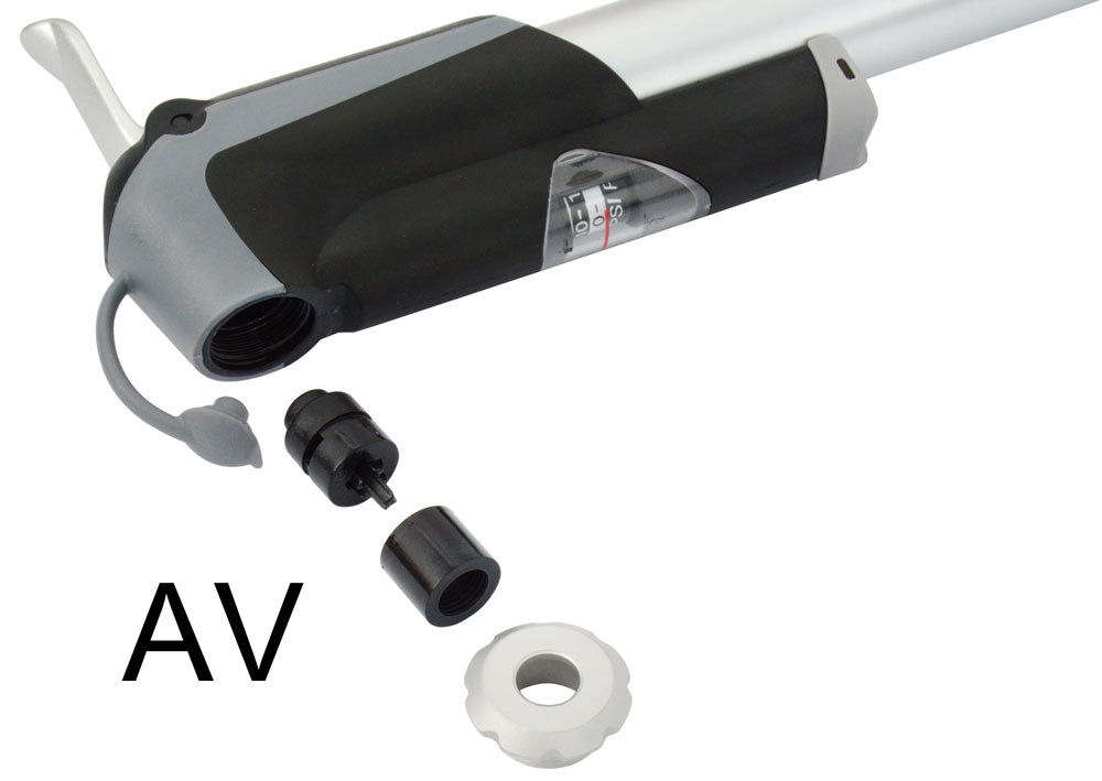 Katana Minipumpe aus Aluminium mit Manometer