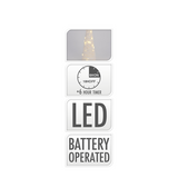 Kegel-LED weiß 30 LEDs 58cm - afbeelding 2