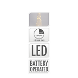 Kegel-LED weiß 40 LEDs 78cm - afbeelding 2