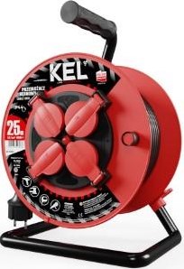 Kel kabeltrommel h05 3x1,5qmm 25m rot ip44 - 1167282