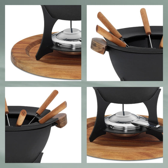 Kela Country Fonden Set 6 Personen 1 Liter 11-teiliger Schwarz
