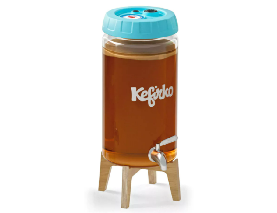 Kefirko Kombucha Fermentation Jar - Getränkespender - 4L Blau