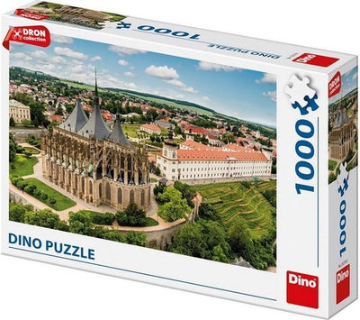 Dinotoys Dino Puzzle - Sint Barbarakerk in der Tschechischen Republik - 1000 Stück