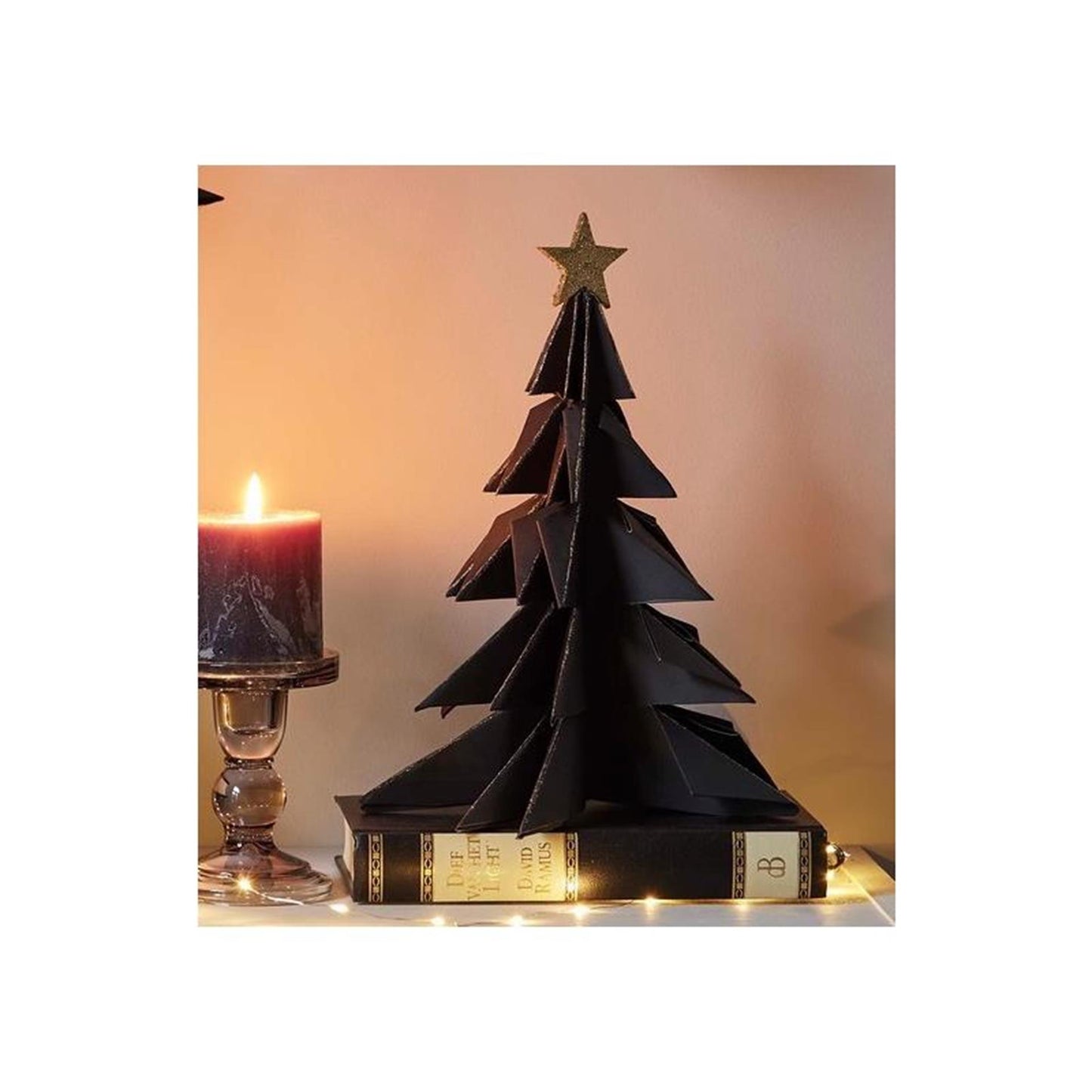 House of Nature Deko Weihnachtsbaumpapier 28cm schwarz