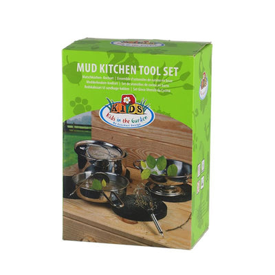Esschert Design Esschert Design 6-teiliges Küchenspiel Set für Schlamm Edelstahl