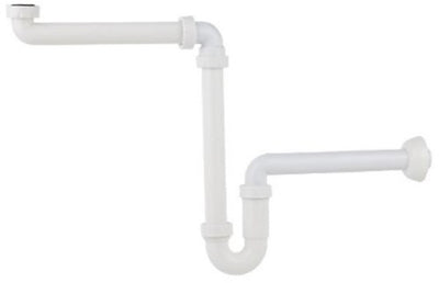 Kirchhoff Platzspar-Siphon aus Polypropylen für Waschbecken, 1 1 4 x 32 mm – 98833518