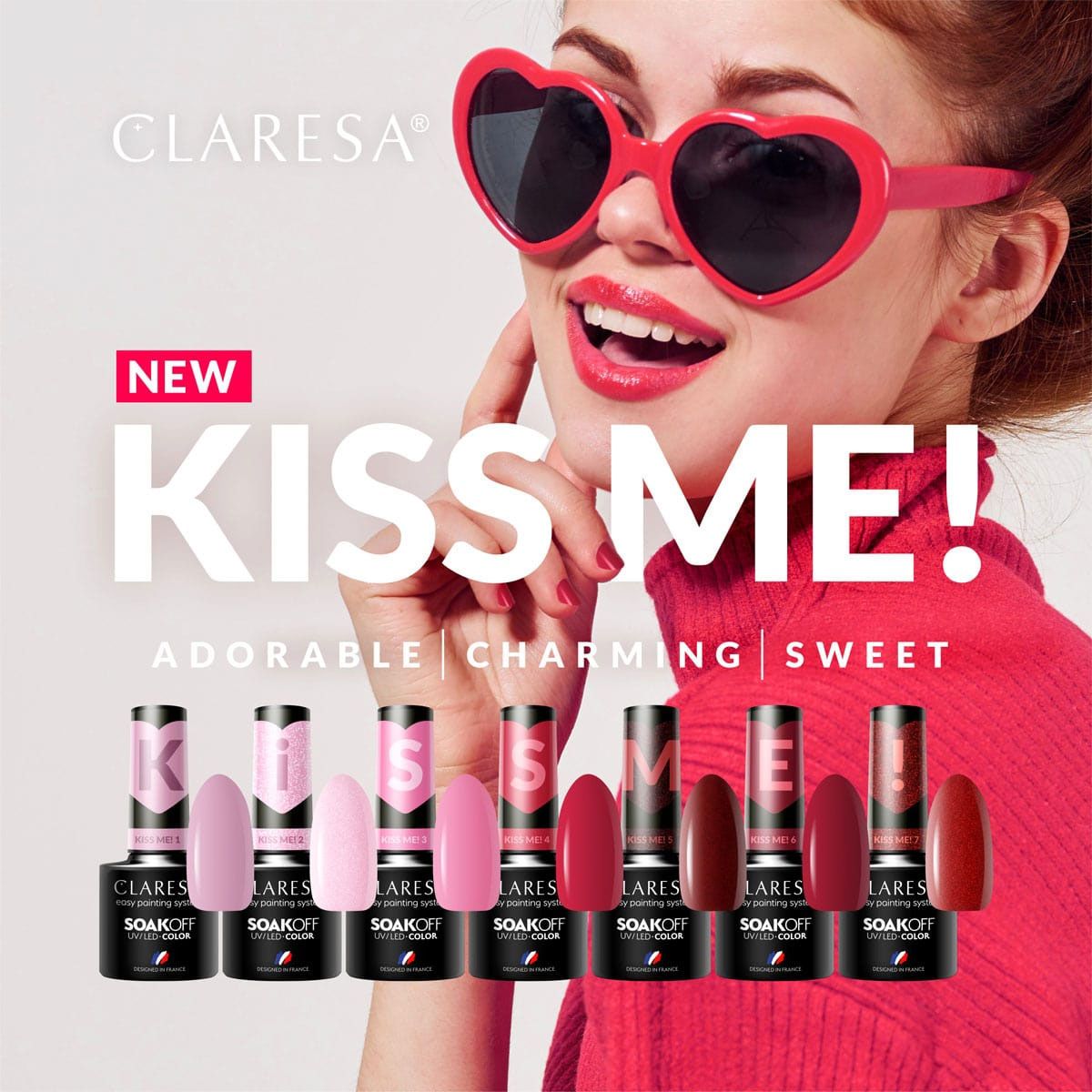 Claresa Claresa UV führte Gellak 5ml Kuss mich 3