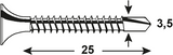 Connex selbstbohrende Gipsschraube 3,5x25 500 Stück fo - kk3160010 - afbeelding 2