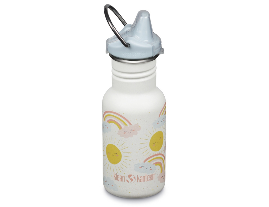 KLEAN Kanteen Kinder -Trinkflasche mit Sippydop - Regenbogen - 355 ml