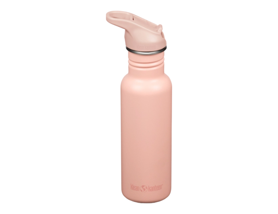 KLEAN Kanteen -Trinkflasche - Klassiker schmal - Sportdop mit Flip - Pfirsich Parfait - 532 ml