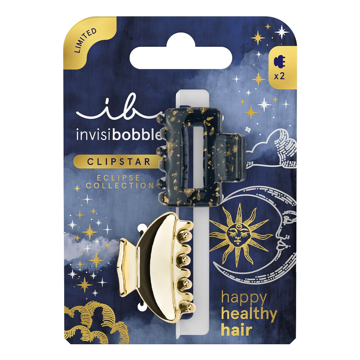 Invisibobble Clipstar Eclipse Lunar Glam 2St.