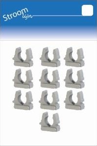 Klemmhalterung 031 16–22 mm grau JSL 10 Stück – 6613295