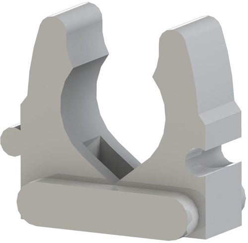 Klemmhalterung 25–28 mm, anschließbar, graue JSL-Box (50) – 4113298