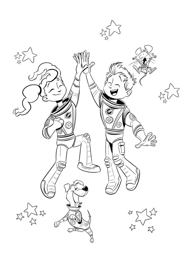 Colorbook Astronautje Andre Kuipers