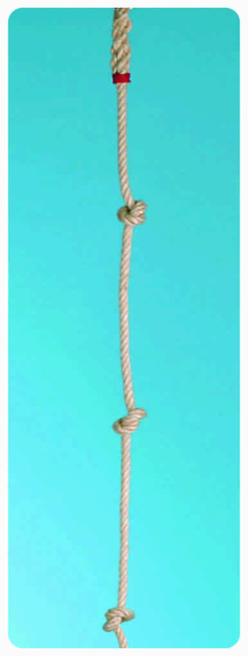 Nhf Kletterseil extra dick mit 3 Knoten (8cm 2m)