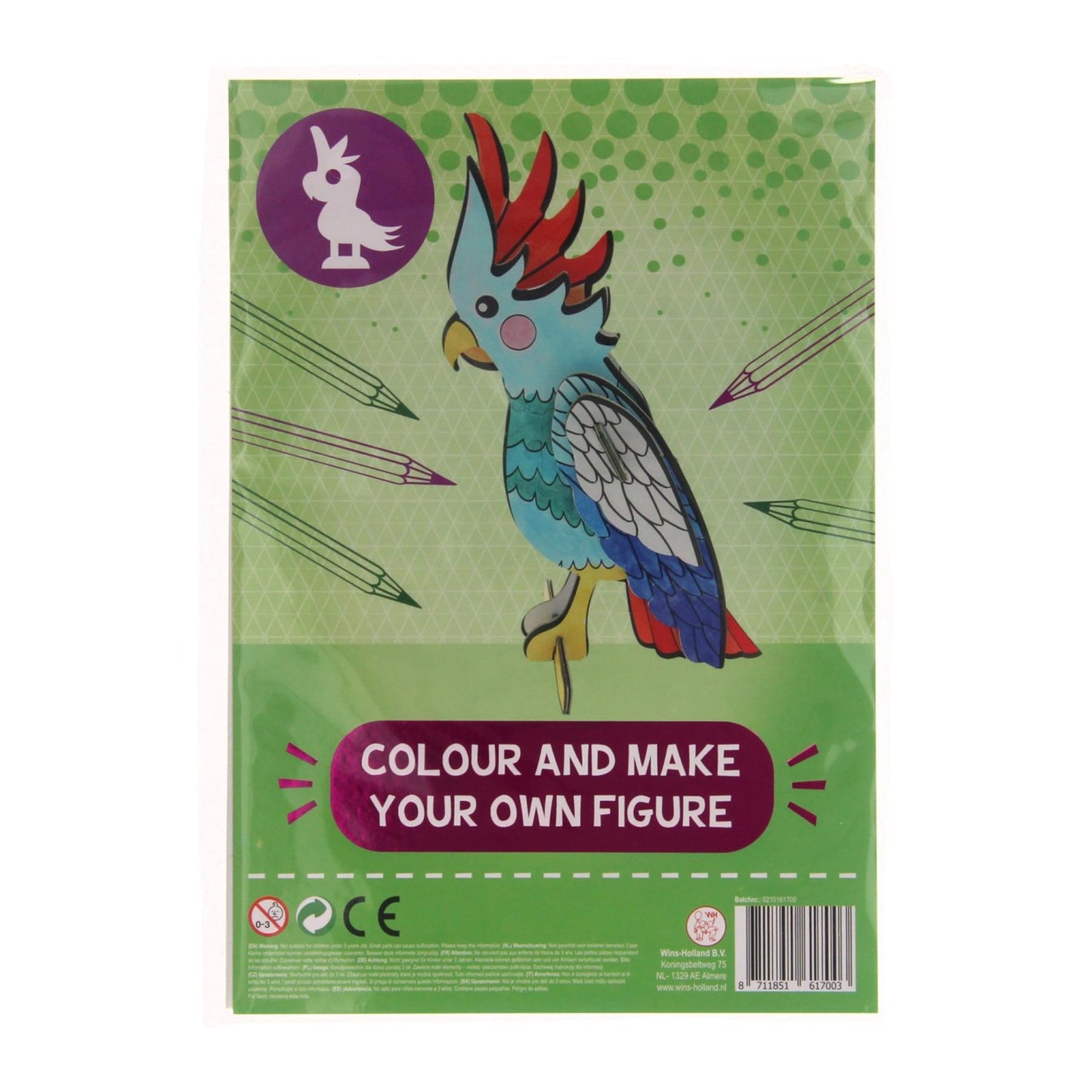 Malen Sie Ihre eigene Vogelfigur aus und gestalten Sie sie
