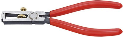 Knipex Abisolierzange schwarz atramentiert mit Kunststoffummantelung 160 mm - 1101160