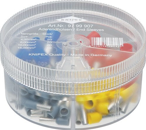 Knipex Sortimentskasten | 100-teilige 4,0-16,00 mm² Kunststoffbox | 1 Stück - 97 99 907 - 97 99 907