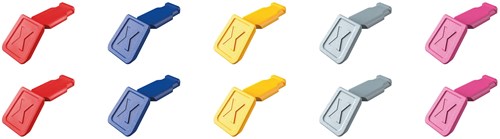 Knipex Colorcode Clips Farbmischung 1 | 10 Stück - 00 61 10 c v01
