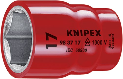 Knipex-Stecknuss für Ratsche (Doppelsechskant) | mit Innenvierkant | 1 2 - 98471