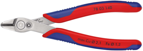 Knipex Elektronik Super Knips® XL | 140mm Länge | Mehrkomponentengriffe - 78 03 140 sb