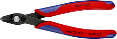 Knipex Elektronik Super Knips® XL | 140mm Länge | Mehrkomponentengriffe | gebräunt - 78 61 140 sb