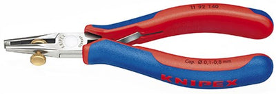 Knipex Elektronik-Abisolierzange mit Mehrkomponentengriffen 140 mm - 1192140