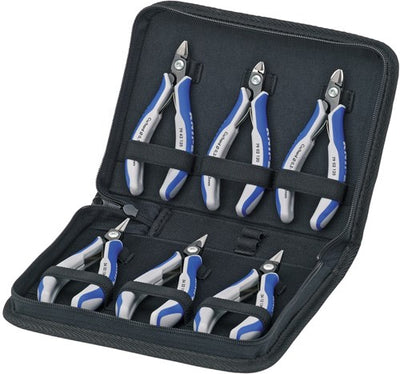 Knipex Elektronikzangen-Set im Koffer 6-teilig - 002016p