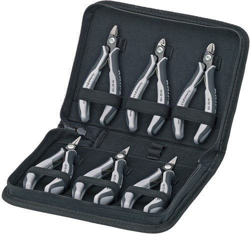 Knipex Elektronikzangen-Set im Koffer 6-teilig e - 002016pesd