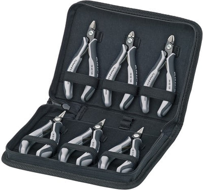 Knipex Elektronikzangen-Set im Koffer 6-teilig e - 002016pesd