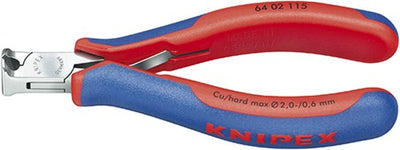 Knipex Elektronik-Schneidzange mit Mehrkomponentengriffen 115 mm - 6402115