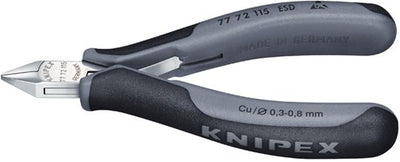 Knipex Elektronik-Seitenschneider ESD mit Mehrkomponentengriffen 115 mm - 7772115ESD