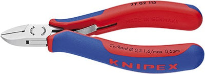 Knipex Elektronik-Seitenschneider mit Mehrkomponentengriffen 115 mm - 7702115