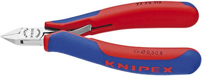 Knipex Elektronik-Seitenschneider mit Mehrkomponentengriffen 115 mm - 7772115