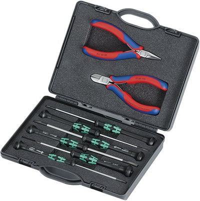 Knipex Koffer mit Elektronikzange für Arbeiten an elektronischen Bauteilen – 002018