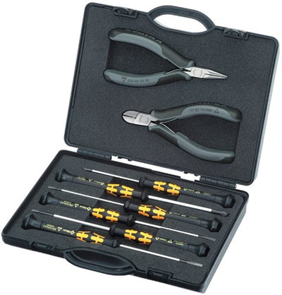 Knipex Koffer mit Elektronikzange für Arbeiten an elektronischen Bauteilen – 002018esd