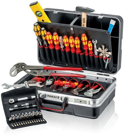 Knipex-Werkzeugsortiment | 52-teilig | im Hartschalenetui | für Sanitärinstallateure | 1 Stück - 00 21 21 hk s