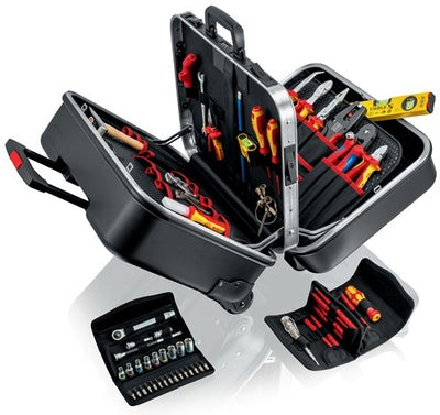 Knipex-Werkzeugsortiment | 63-teilig | im Hartschalenetui mit Standfuß | für Elektriker | 1 Stück - 00 21 41 00 21 41
