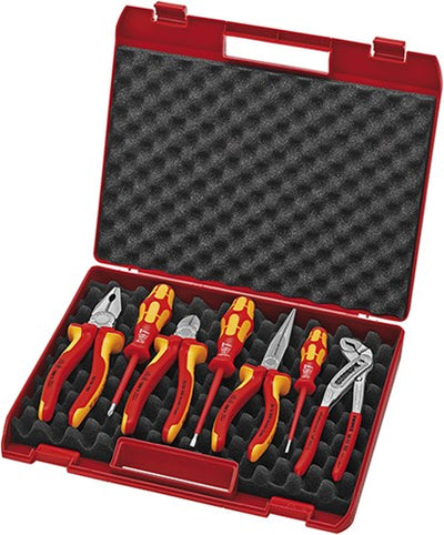 Knipex Werkzeugkoffer 7-teilig für Elektroinstallation - 00 21 15