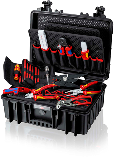 Knipex Werkzeugkoffer robust23 elektrisch | 8-teilig - 00 21 35