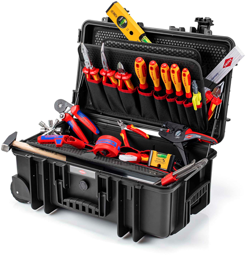 Knipex Werkzeugkoffer robust26 move elektro | 23-teilig - 00 21 33 e