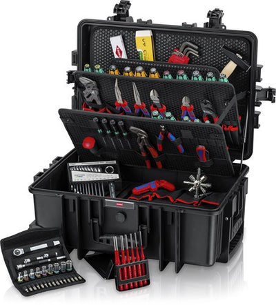 Knipex Werkzeugkoffer robust45 Bewegungsmechanik | 90 Stück - 002137m