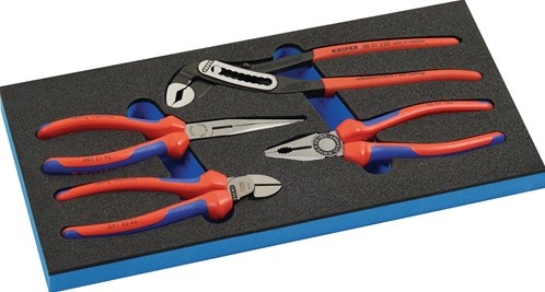 Knipex Werkzeugmodul | 4-teilig 1 3-Modul | Zangensatz | Knipex Zangen-Set | 1 Stück - s4000871292 - s4000871292